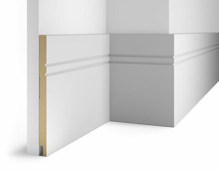 Плинтус под покраску, 230x16 мм