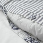 Комплект постельного белья IKEA JUNIMAGNOLIA (ЮНИМАГНОЛИЯ ), Двуспальный, Белый с рисунком, 240x220, 50x80 см