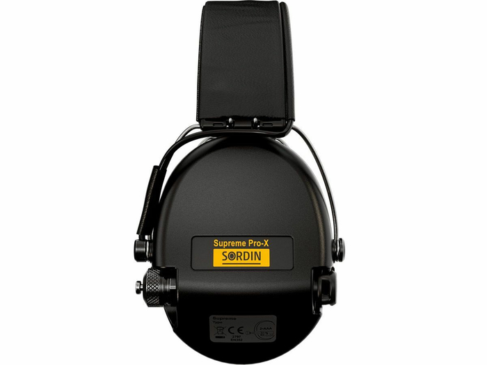 Наушники активные Sordin (MSA) Supreme Pro-X, чёрные, оголовье-кожа (SOR75302-X/L-02-S)