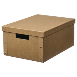 IKEA GÄRDESGÅRD  (ИКЕА ГЭРДЕСГОРД)  -  Коробка с крышкой - натуральный 25x35x16 см
