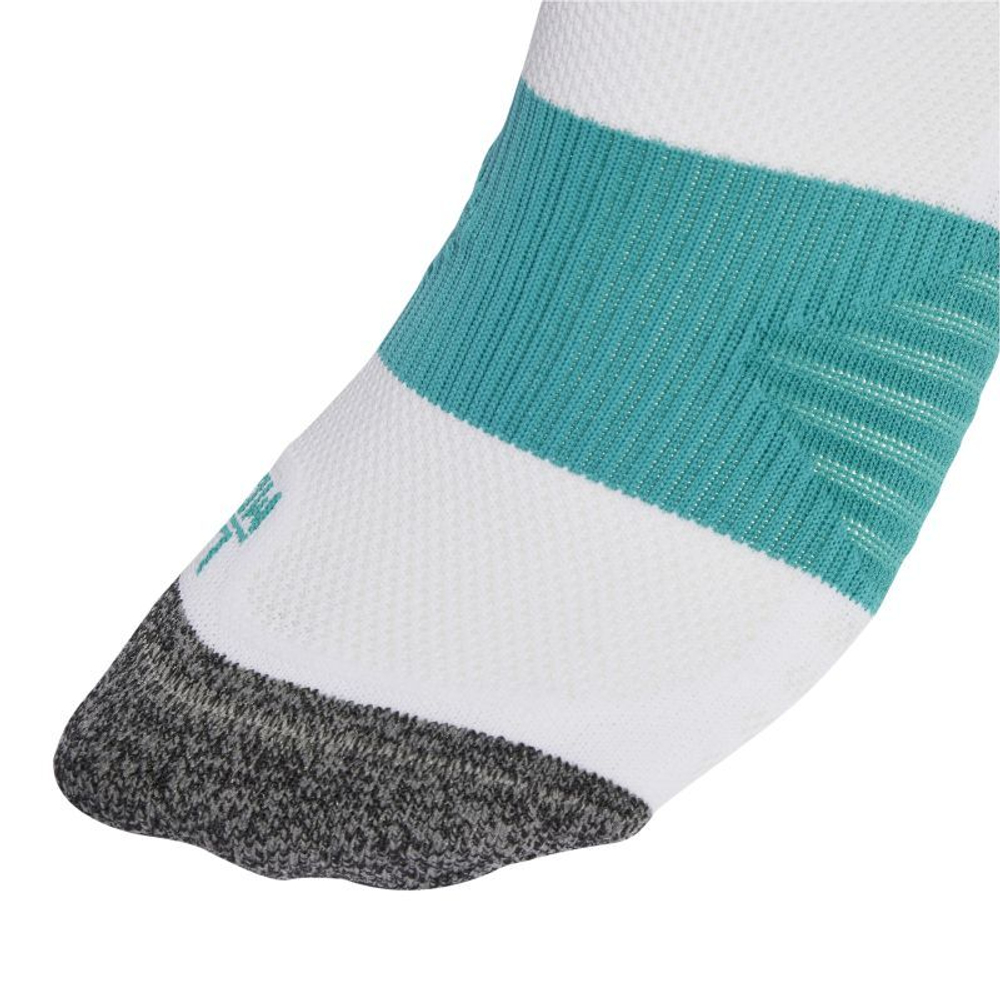 Теннисные носки Adidas Runboost - белый/чисто-бирюзовый