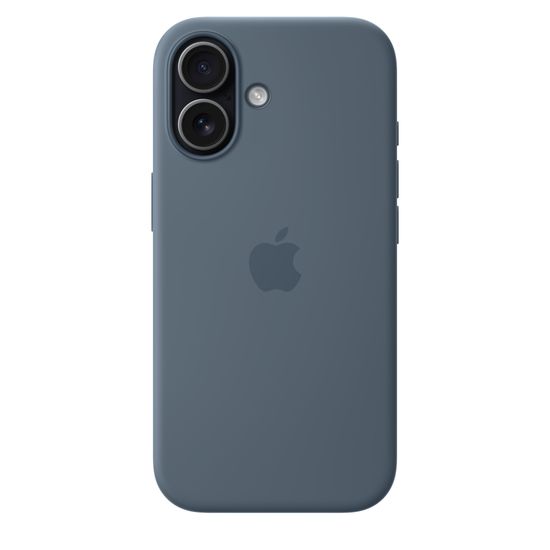 Чехол Silicone Case MagSafe для iPhone 17 Синий