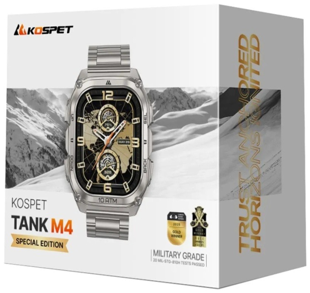 KOSPET TANK M4 Special Edition 48 мм серебристый
