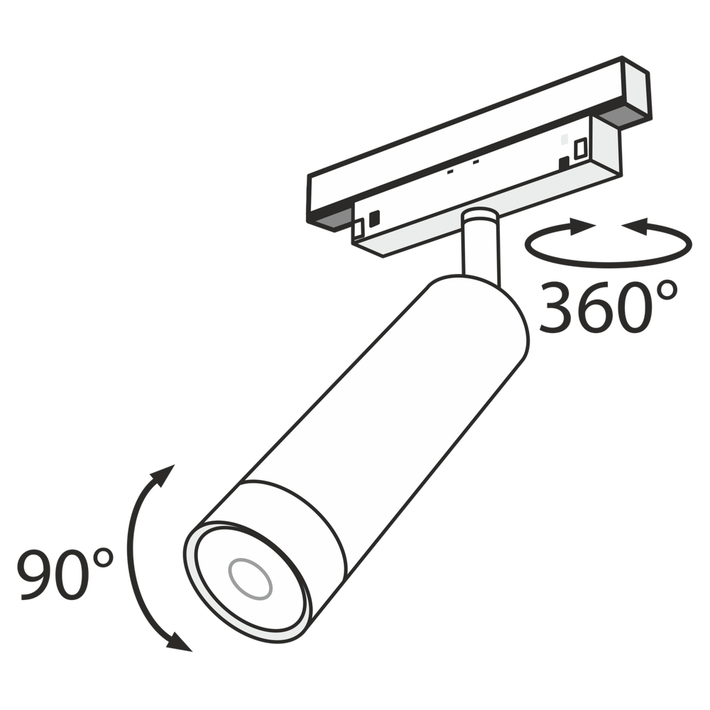 Трековый светильник Technical TR019-2-7W3K-B