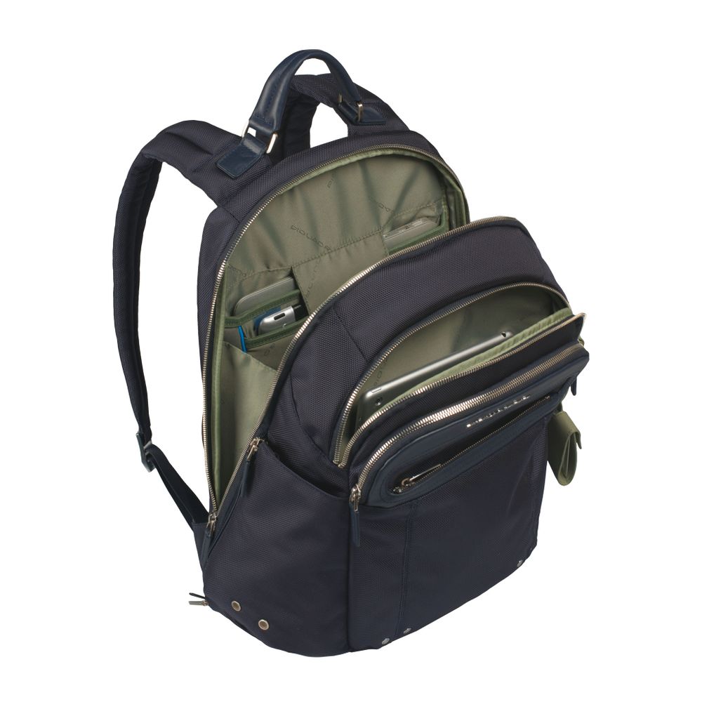Рюкзак Piquadro Link синий кожа и ткань (CA2961LK/BLU2)