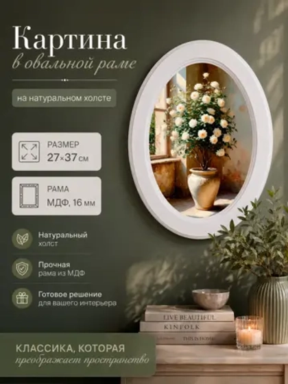 Картина на стену интерьерная на холсте 27*37 см