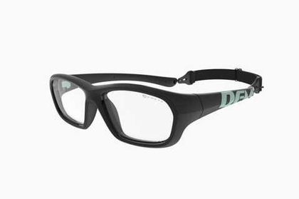Спортивные очки с диоптриями Demetz Softness R / Black / Light Mint Colorless Cat.0