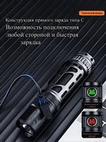 Фонарь Yemao YM-A6 2200лм (20Вт) 350м ( P80, 6 режимов, 1х18650 / 21700 ) -