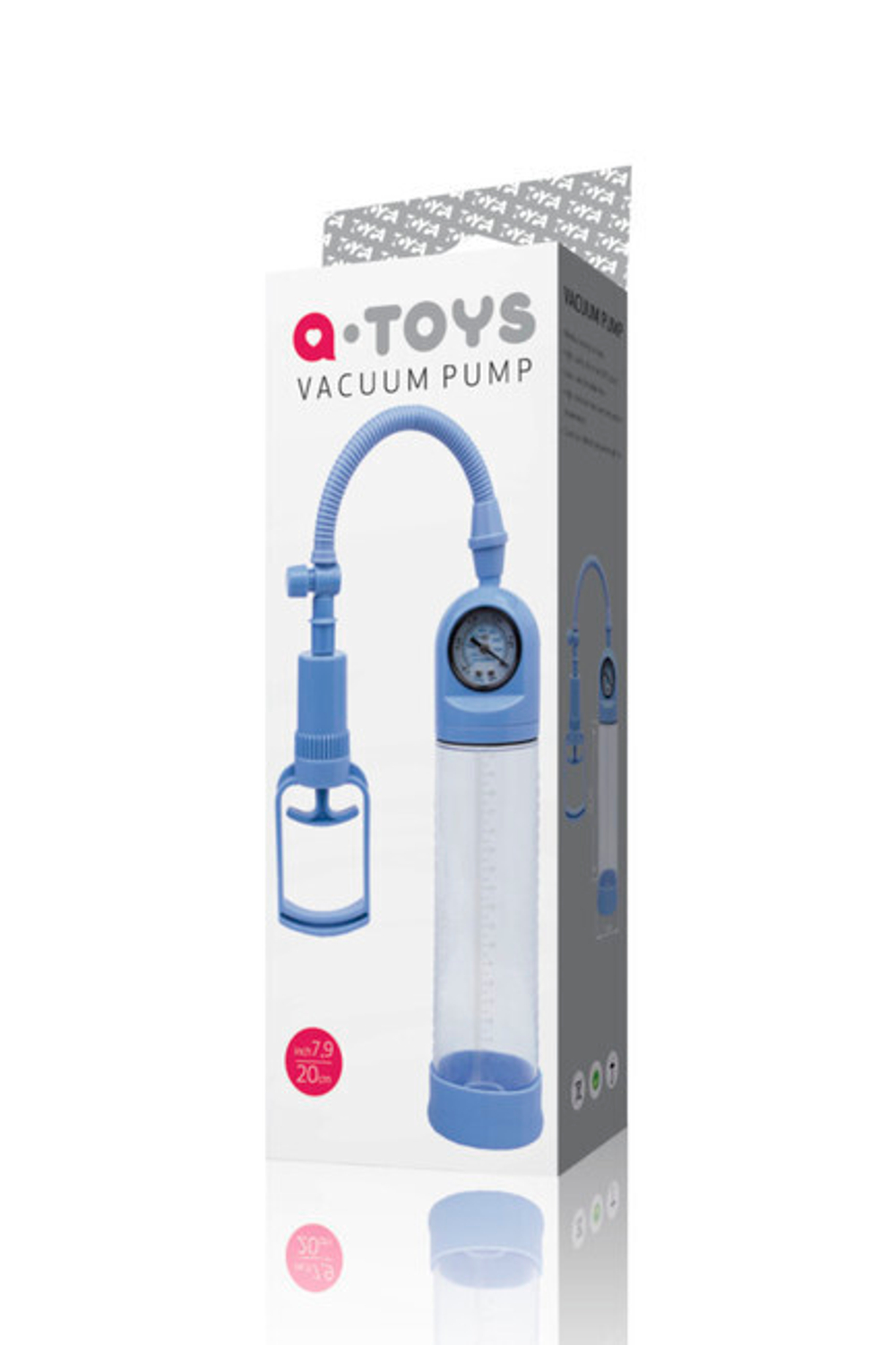 Сиреневая вакуумная помпа с манометром Vacuum Pump TOYFA A-TOYS (Цвет: прозрачный, сиреневый)