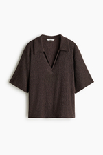 Футболка-поло из жатого джерси - H&M