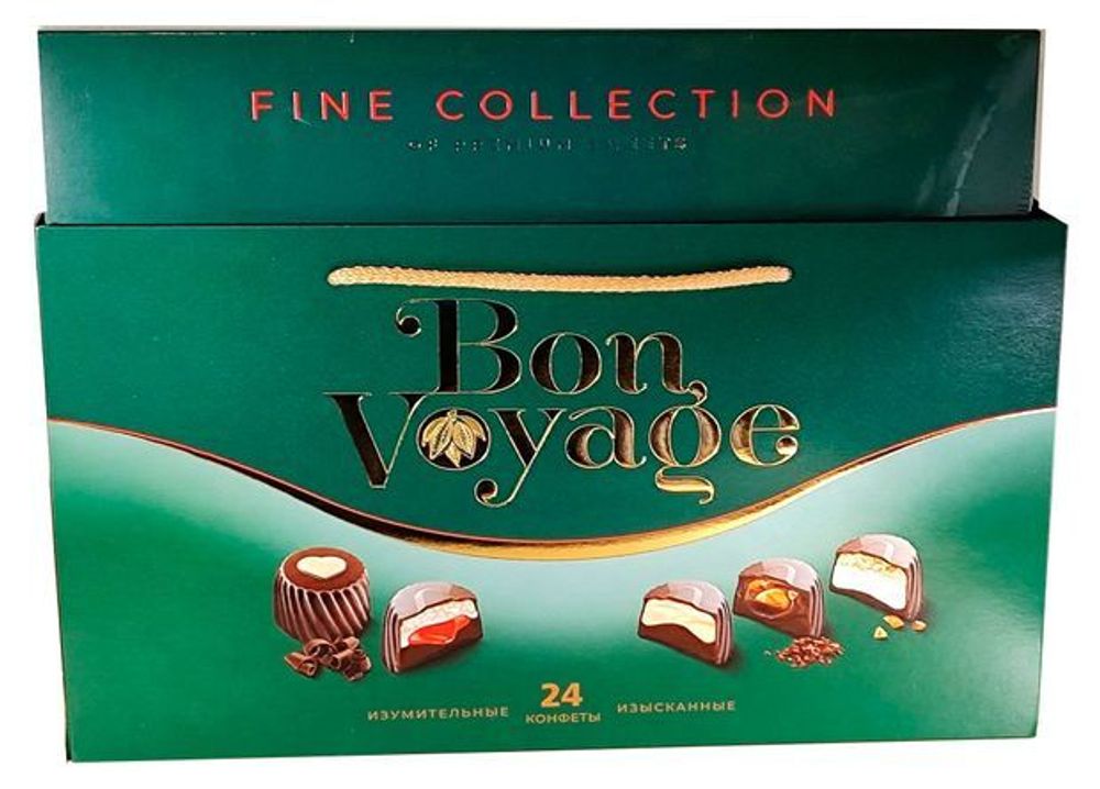 Набор конфет Bon Voyage Premium Арт.822/З Зеленая коробка 370гр*6шт