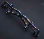 Облегченная титановая выхлопная система X-pipe для Lamborghini Huracan 2014-2020 Ламборгини Хуракан глушитель заслонки