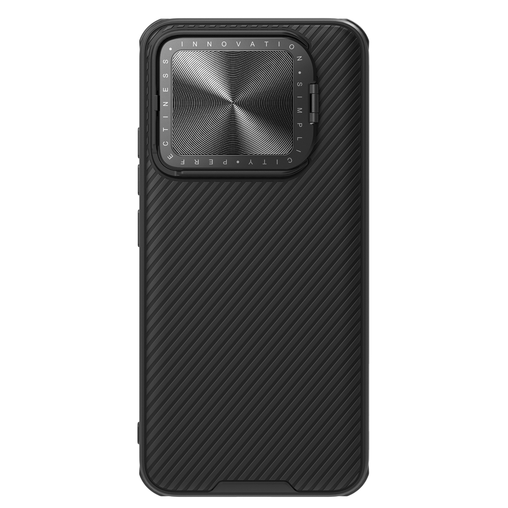 Чехол от Nillkin с металлической откидной крышкой для смартфона Xiaomi 14, серия CamShield Prop Magnetic (с поддержкой магнитной беспроводной зарядки MagSafe)