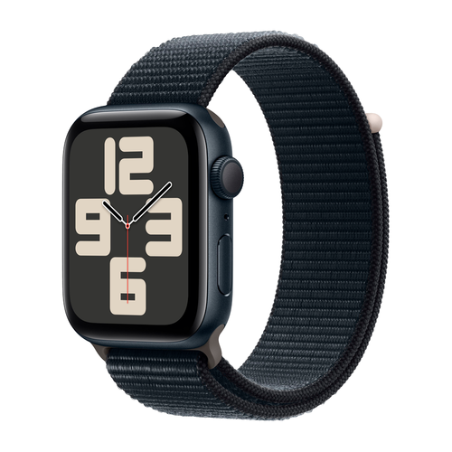 Умные часы Apple Watch SE 2 (2024) GPS, 44mm, Midnight Aluminium Case with Sport Loop, Ink (Темная ночь)