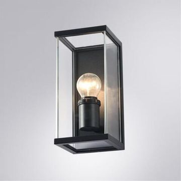 Уличный настенный светильник 1*Е27 A1631AL-1BK чёрный Pot Arte Lamp