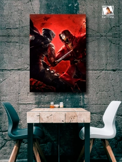 Интерьерная картина "Ninja Gaiden", 50х70см 1шт.