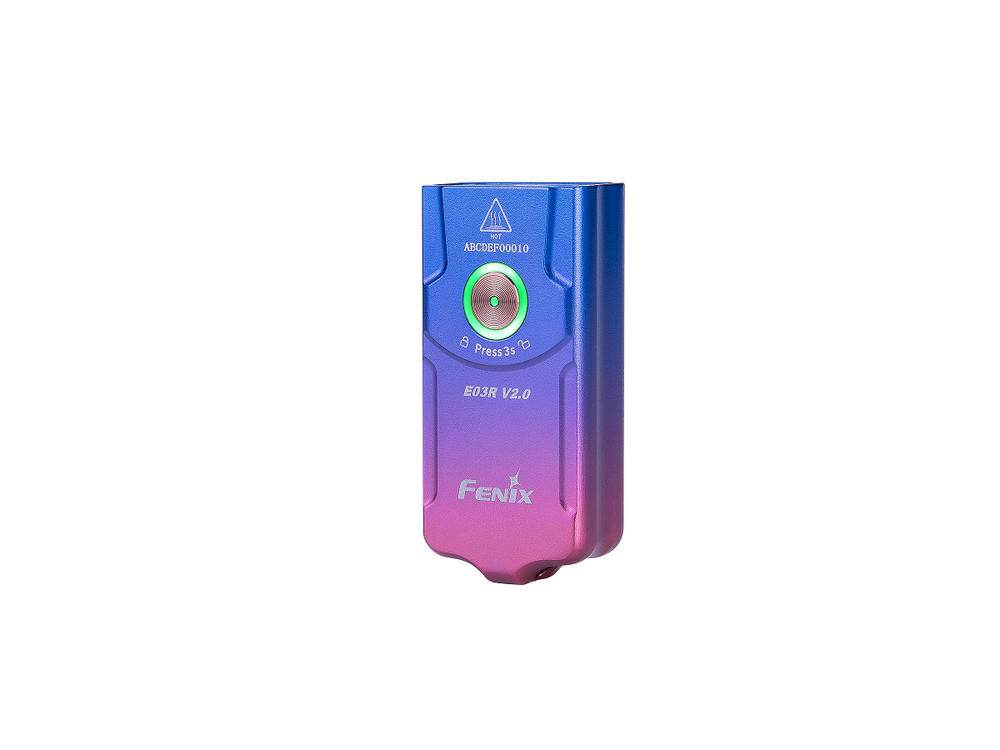 Фонарь-брелок Fenix E03R V2.0 голубой