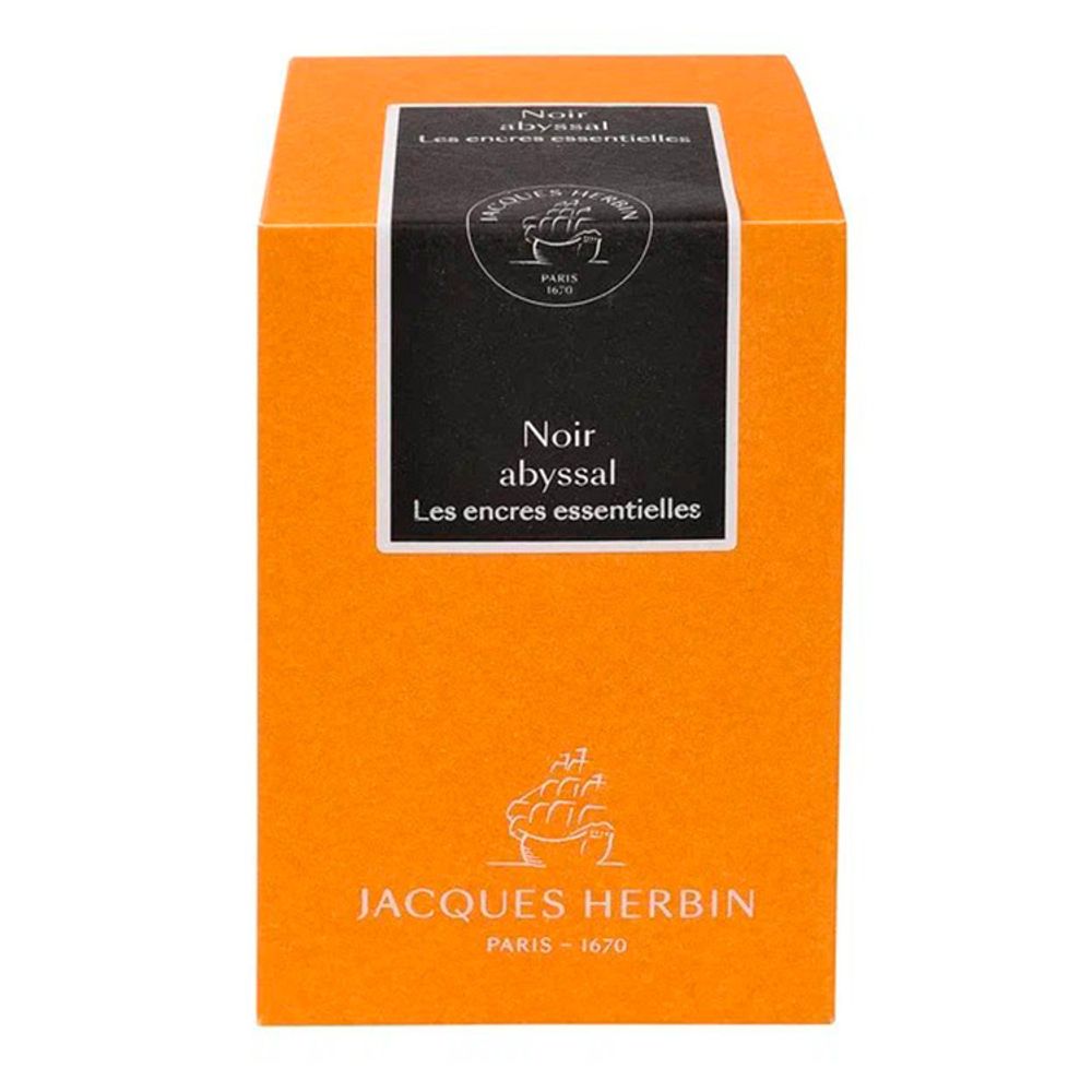 Чернила во флаконе Herbin Prestige 50 мл Noir abyssal черные (13109JT) 1