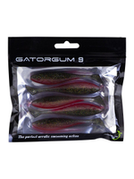 Приманка силиконовая виброхвост Gator Gum, 9 см, 5 шт, RedCoke