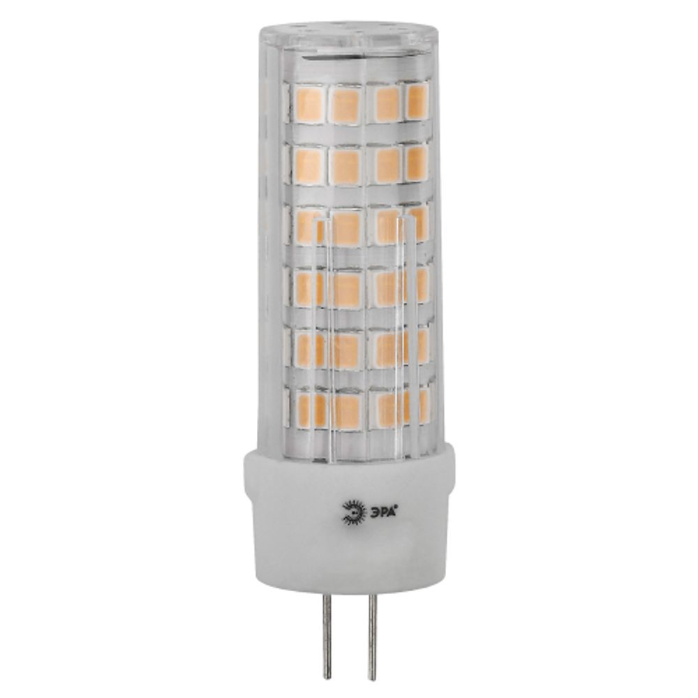 Лампа светодиодная ЭРА STD LED JC-5W-12V-CER-827-G4 5Вт керамика капсула теплый белый свет G4 | Лампы cветодиодные Капсульные (G4, G9)
