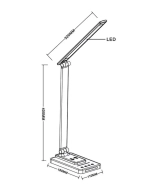 Офисная настольная лампа Arte Lamp WILLIAM A5122LT-1BK, 1хLED