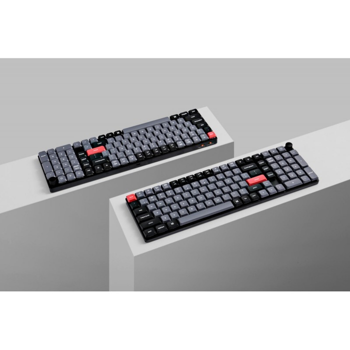 Беспроводная механическая клавиатура QMK Keychron K17 Pro, 103 клавиши, Knob, Hot-Swap, Gateron low profile Red Switch (K17P-H1)