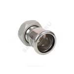 Муфта сталь нерж AISI 316L Дн 18х3/4" Ру16 пресс/нак/гайка Inoxpres RM 183018002