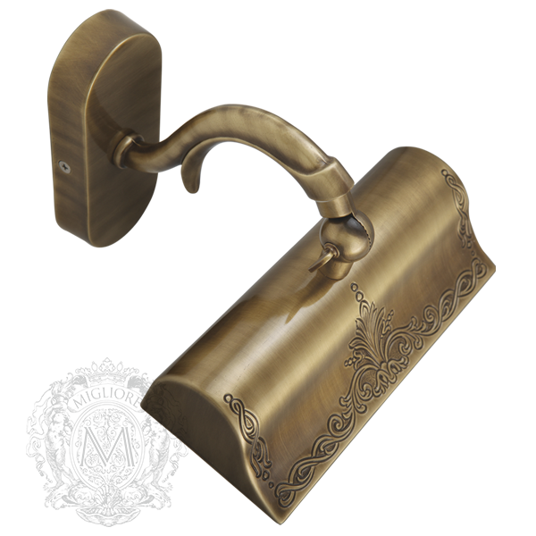 Светильник-карниз настенный 31см.  Migliore Mirella ML.MRL-LP31.BR бронза H14xL31xP23 cm