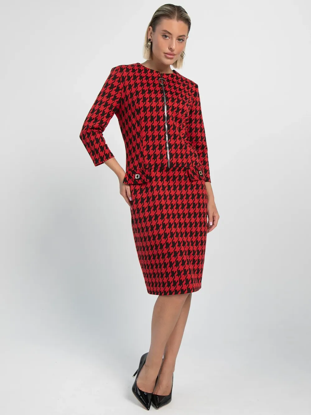 Платье Леди Мэри (красно-черное) П16081-19М LT Collection