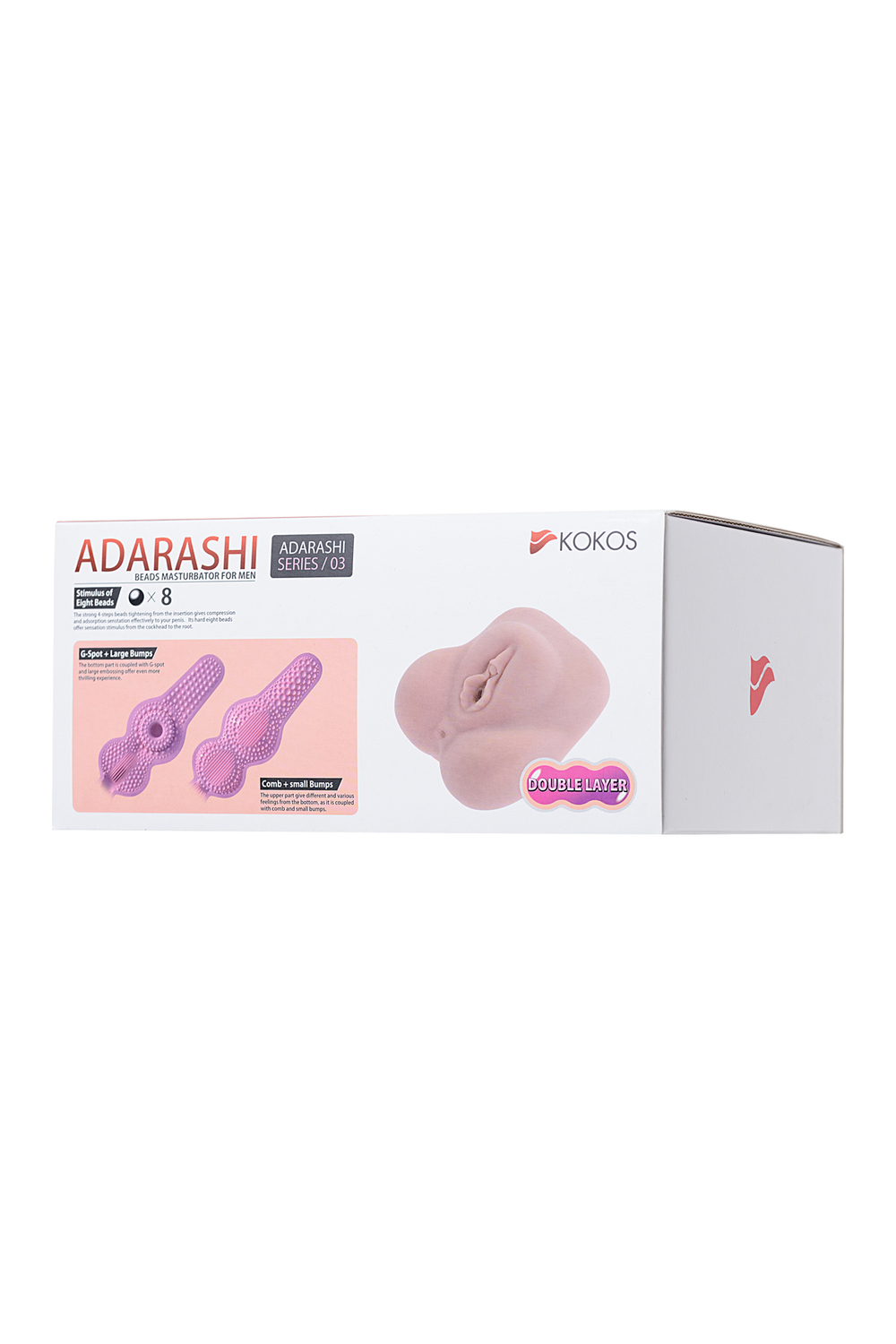 Мастурбатор реалистичный Kokos Adarashi 3 c двойным слоем 20 см
