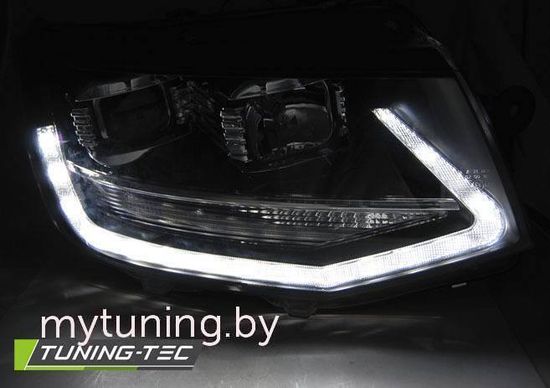 Передние фары BLACK LED TRU DRL для Volkswagen T6