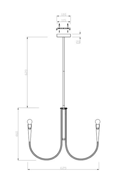 Подвесная люстра Freya Branches FR5253PL-06N