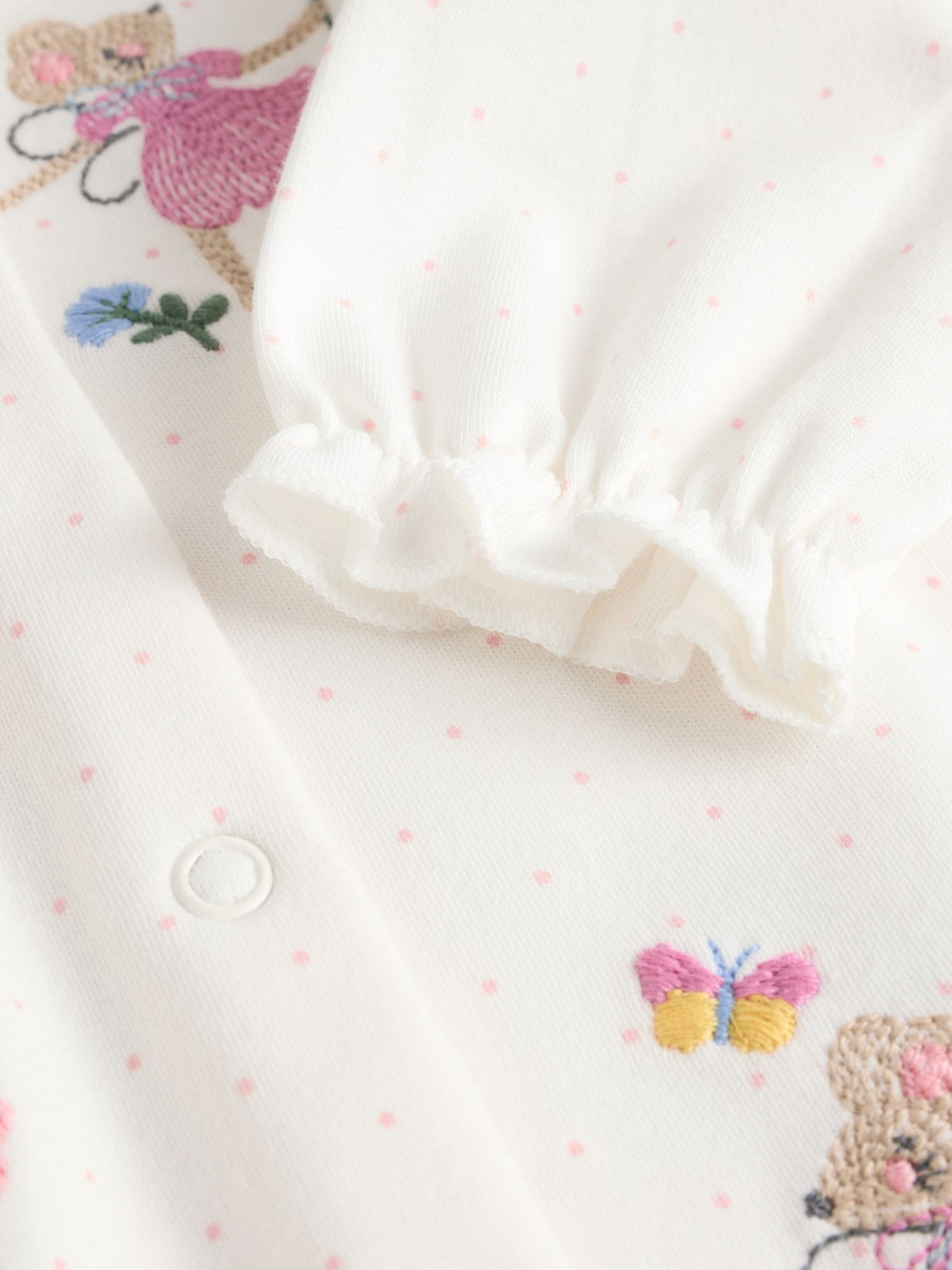 Комбинезон / Cлип для малышей Next E18-356, 3 шт., Розовый, Молочный