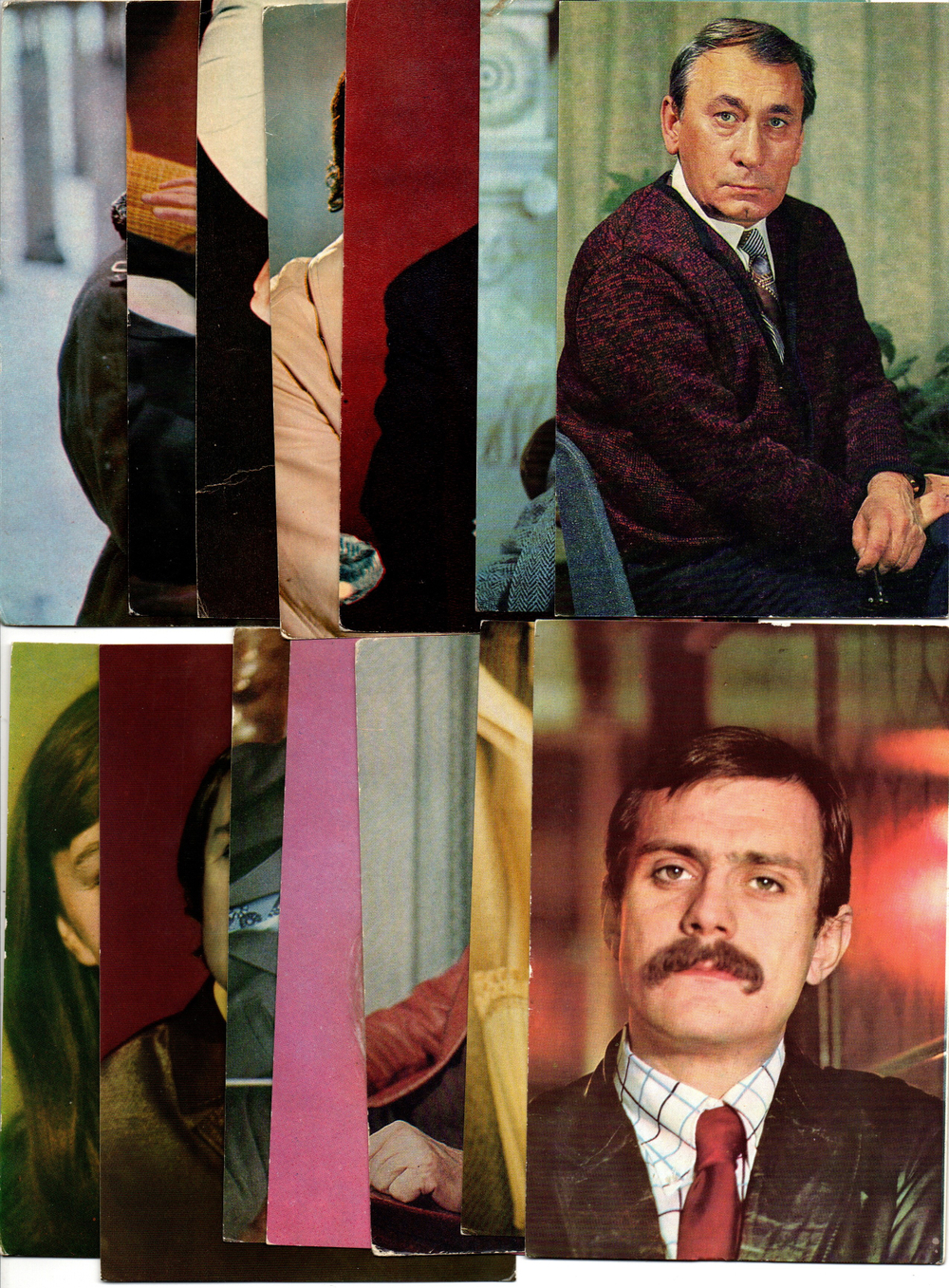 №52 Открытки Артисты и актёры СССР 1970–1980-е г. 25 штук. Цветные, чистые, без повторов