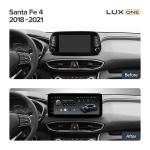 Магнитола для Hyundai Santa Fe 4 2018-2020 - Teyes LUX ONE ROUND монитор 12.3", Android 10, Быстрая, CarPlay, 4G SIM-слот