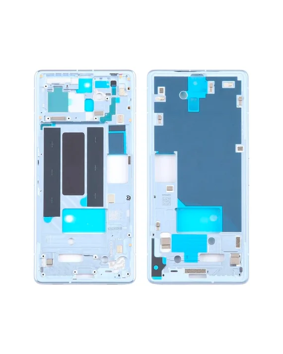 Средняя часть корпуса (рамка) для Google Pixel 7A голубая (Sea)