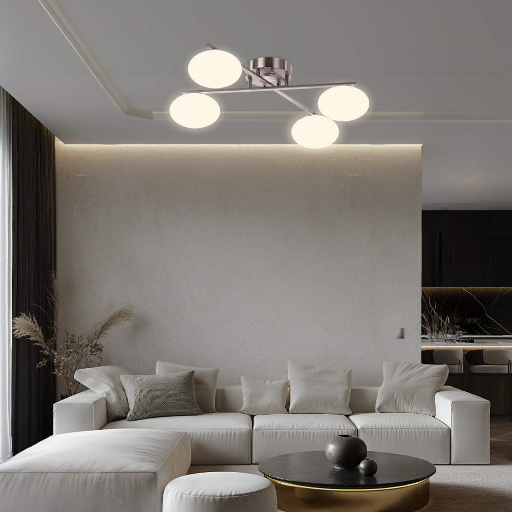 Citilux ATMAN SMART CL226A141 RGB LED Умная люстра Матовый Хром