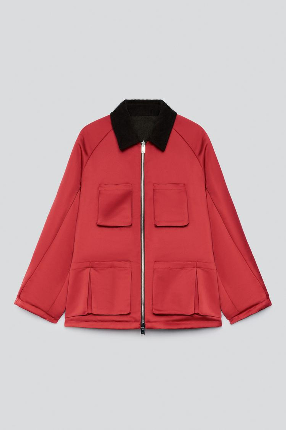 ZARA X BAISI GUADAGNINO ДВУСТОРОННЯЯ КУРТКА, КОРИЧНЕВЫЙ МЕЛАНЖ
