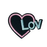 Аппликация термоклеевая "Сердце love" 6.1х4.7 см, №05, 1 шт, 02-515, Gamma ETF