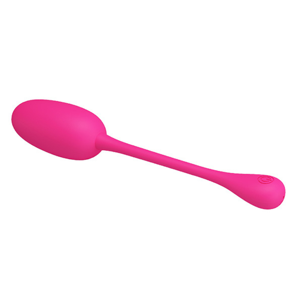 Розовое перезаряжаемое виброяйцо 18,6см Pretty Love Knucker BI-014786
