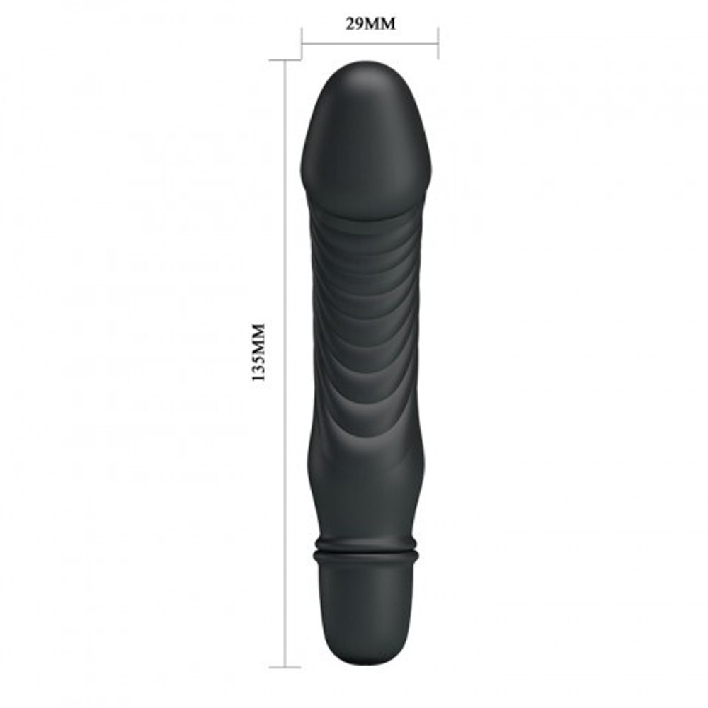 Мини вибратор "Stev" 13,5 x 2,9 см. черный