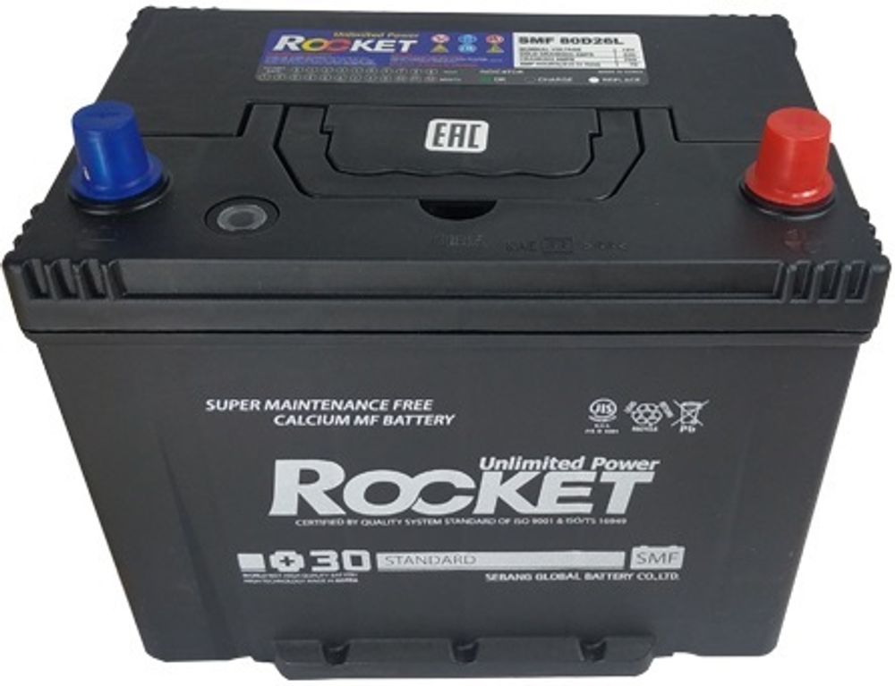 ROCKET 6CT- 85 SMF ( 95D26 ) аккумулятор ROCKET 6CT- 85 SMF ( 95D26 ) аккумулятор