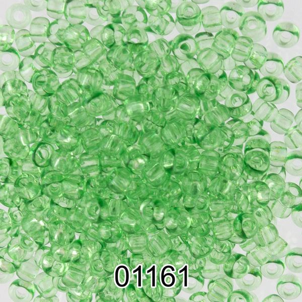 Бисер Preciosa 10/0 (2.3 мм), 500 г, 01161 (Ф337) св.зеленый