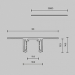 Трек встраиваемый Maytoni Technical  TRX239-423.12B