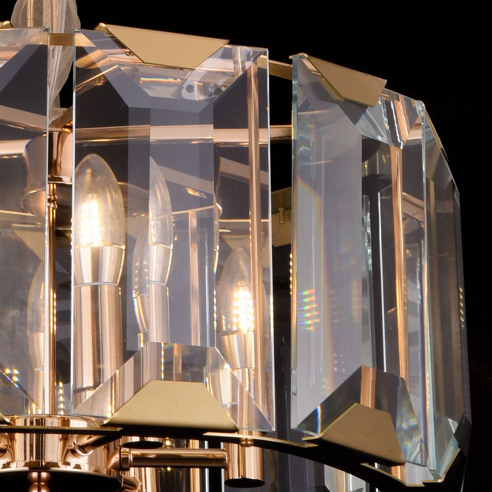 Люстра Harlow Crystal L4 gold
