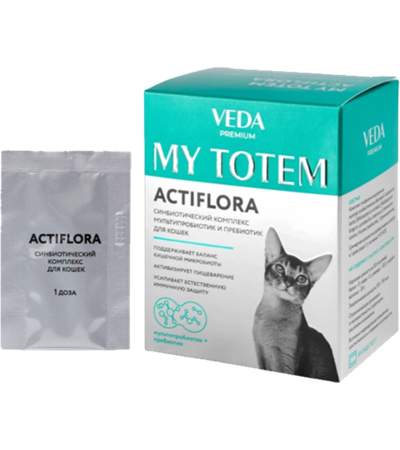Синбиотический комплекс для кошек My Totem Aktiflora 1шт./1кг. (Актифлора) Веда