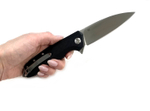 Складной нож Шершень-03 Black, сталь D2, G10