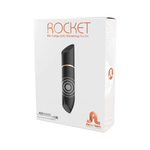 Черная перезаряжаемая вибропуля Rocket со скошенным кончиком (Цвет: черный)