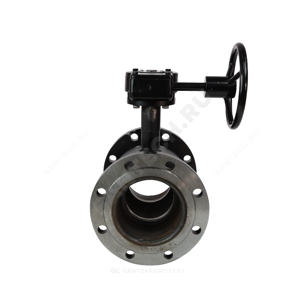 Кран шаровой сталь 09Г2С Ballomax КШТ 61.103 Ду 125 Ру16 фл L=325мм с редуктором BROEN КШТ 61.103.125.Р.16