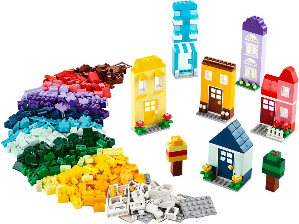 Конструктор Лего Классик Создавай дома 11035 | LEGO Classic Creative Houses | набор для строительства 850 деталей 4+